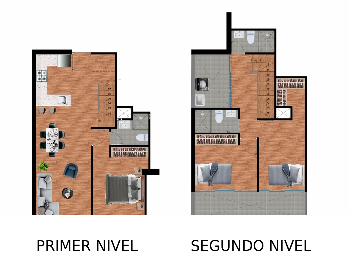 Plano dúplex Daniel Hernández Tipo 1